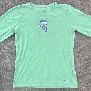 Life Is Good Christmas tee